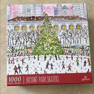 Galison Bryant Park Skaters 1000 Piece Puzzle